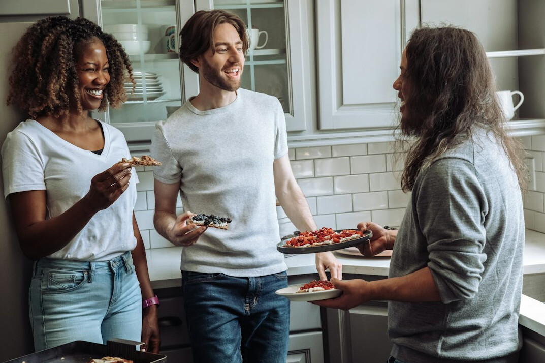 diverse neighbors talking