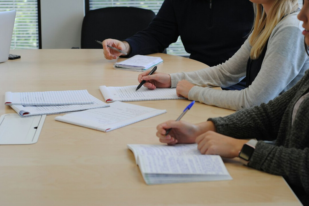 survey participants answering questions